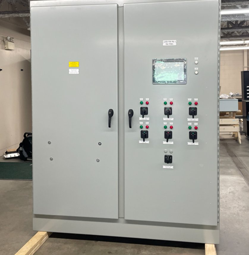 P&C Panel exterior with HMI and control switches